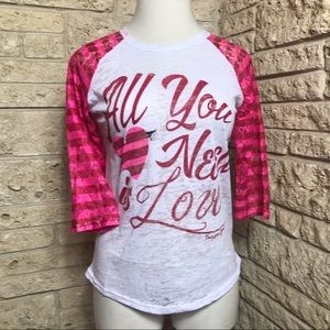 Southern Grace “All you need is Love” shirt